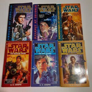 Star Wars Vintage 90's Paperback Books Han Solo Trilogies